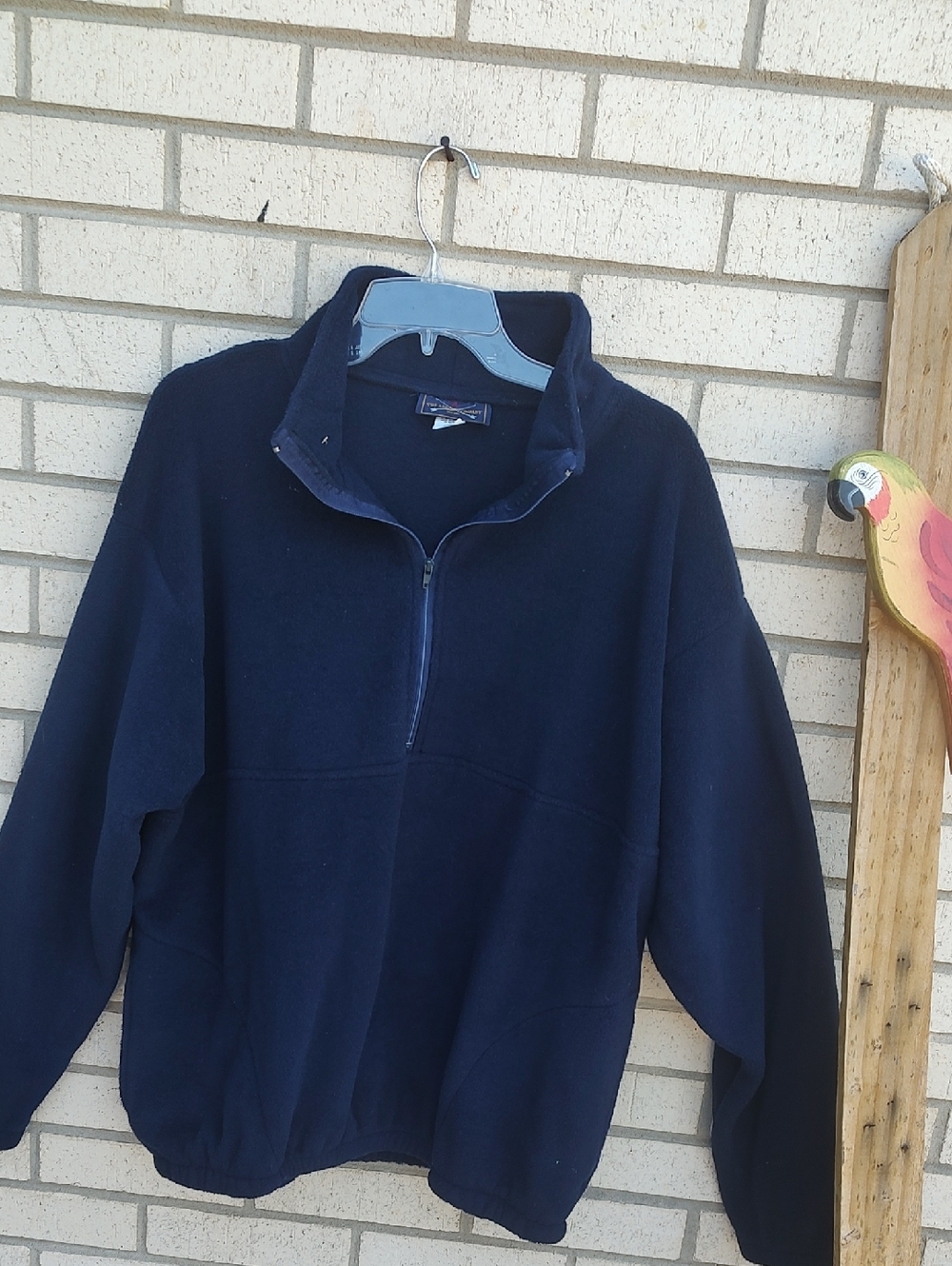 Navy Fleece Pullover - Picture 2 of 8